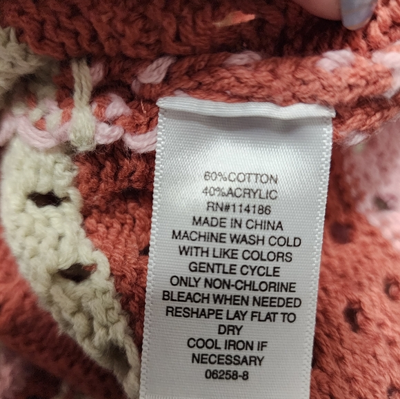 a.n.a Sleeveless Sweater‎ Small Multucolor Casual Lightweight Button Front C425 - Picture 5 of 5